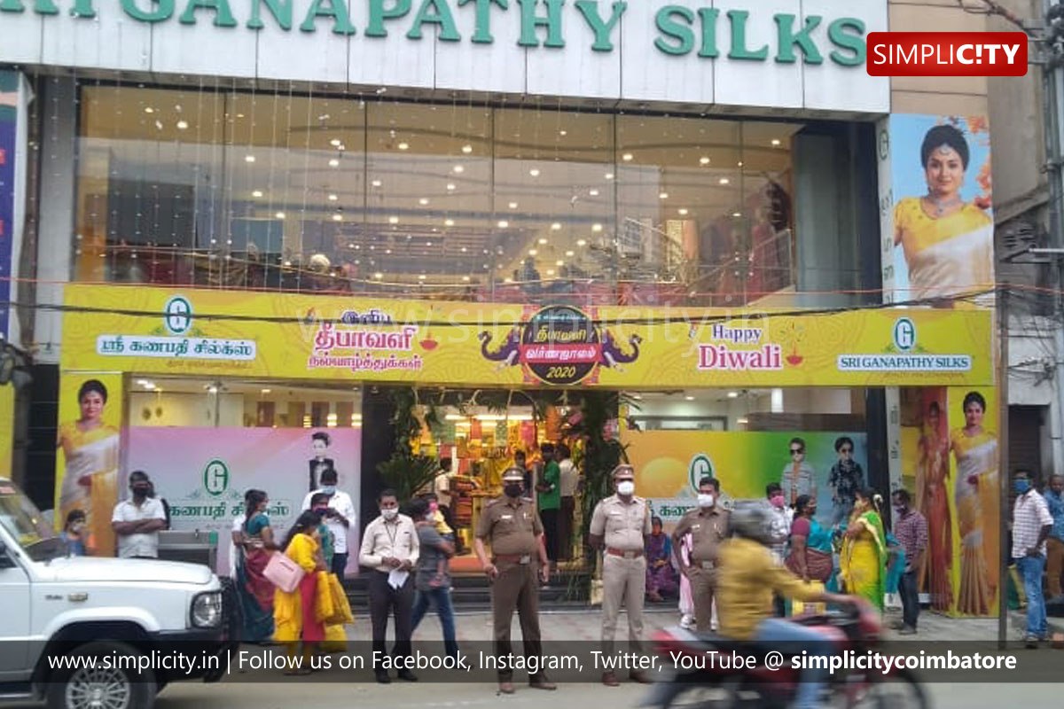 Ganapathy Silks in Coimbatore fined for non-compliance with COVID ...