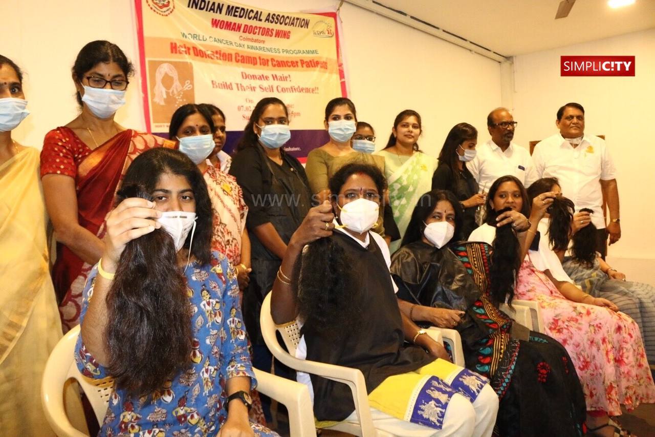 IMA Coimbatore collects hair to donate wigs for Cancer patients - Simplicity