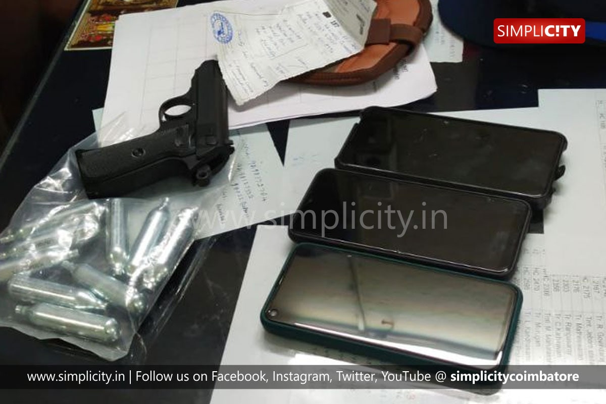 5 guns and pen drive loaded with porn video seized in one day in Coimbatore  - Simplicity