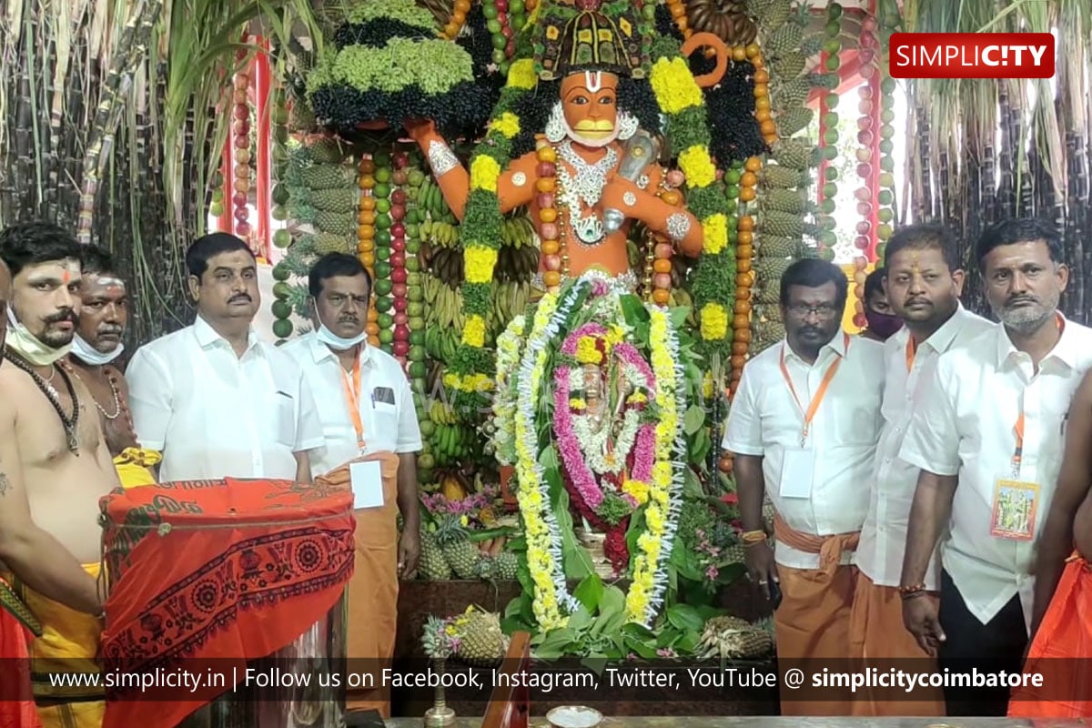 Celebrations on Hanuman Jayanthi in temples in Coimbatore - Simplicity