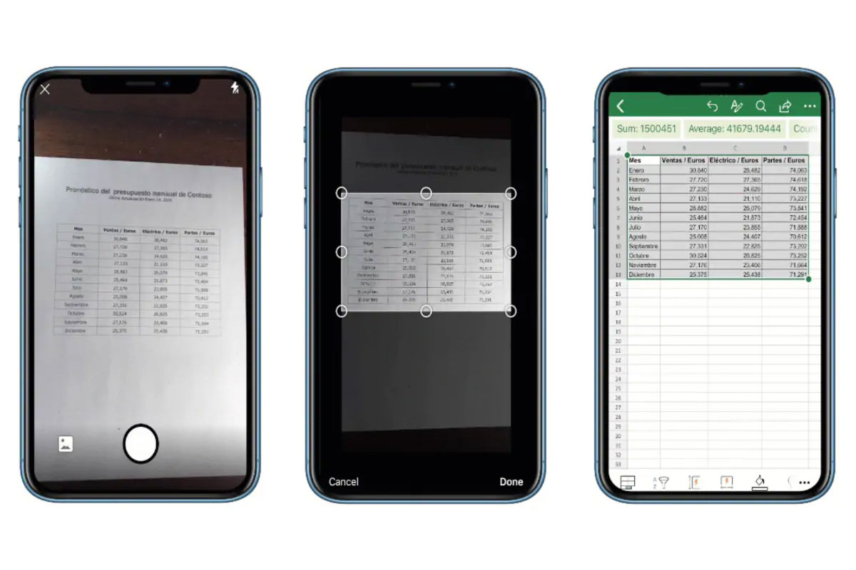 Microsoft Excel for iPhone Now Lets You Convert Paper-Based Tables Into  Digital Spreadsheets - Simplicity